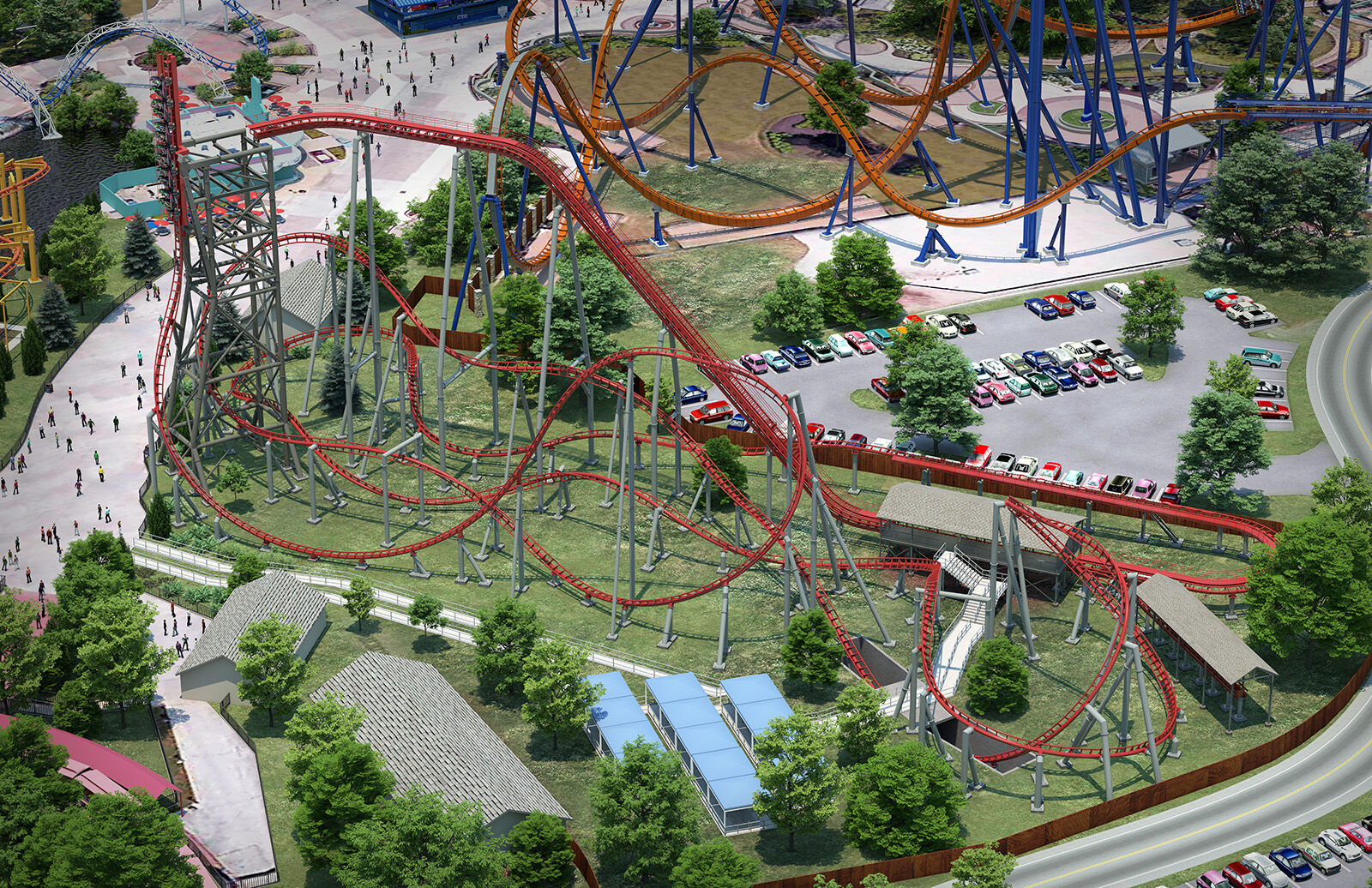 Record-breaking Siren’s Curse tilt coaster  to lure Cedar Point® thrill seekers in 2025